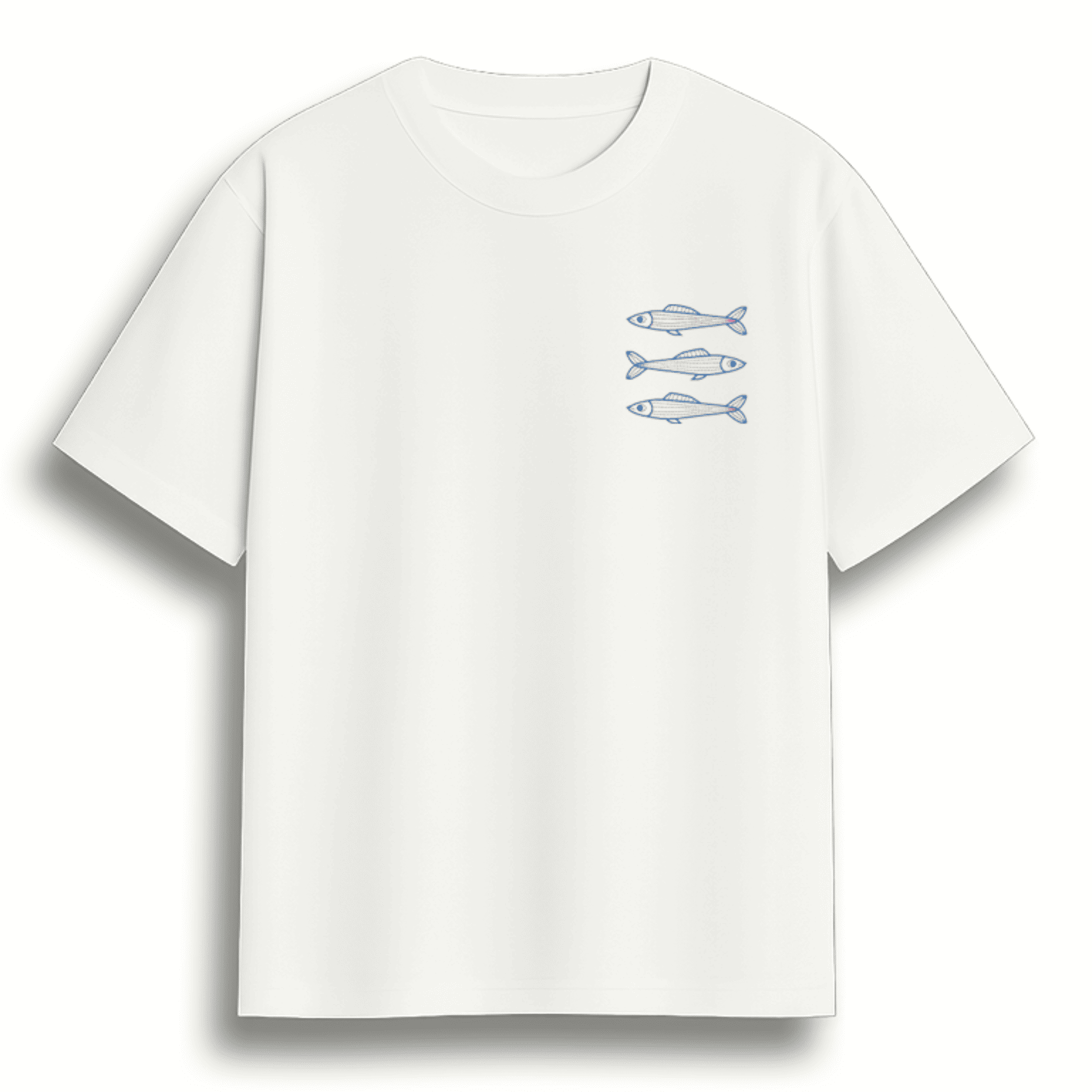 Oversized Premium Fish bordado